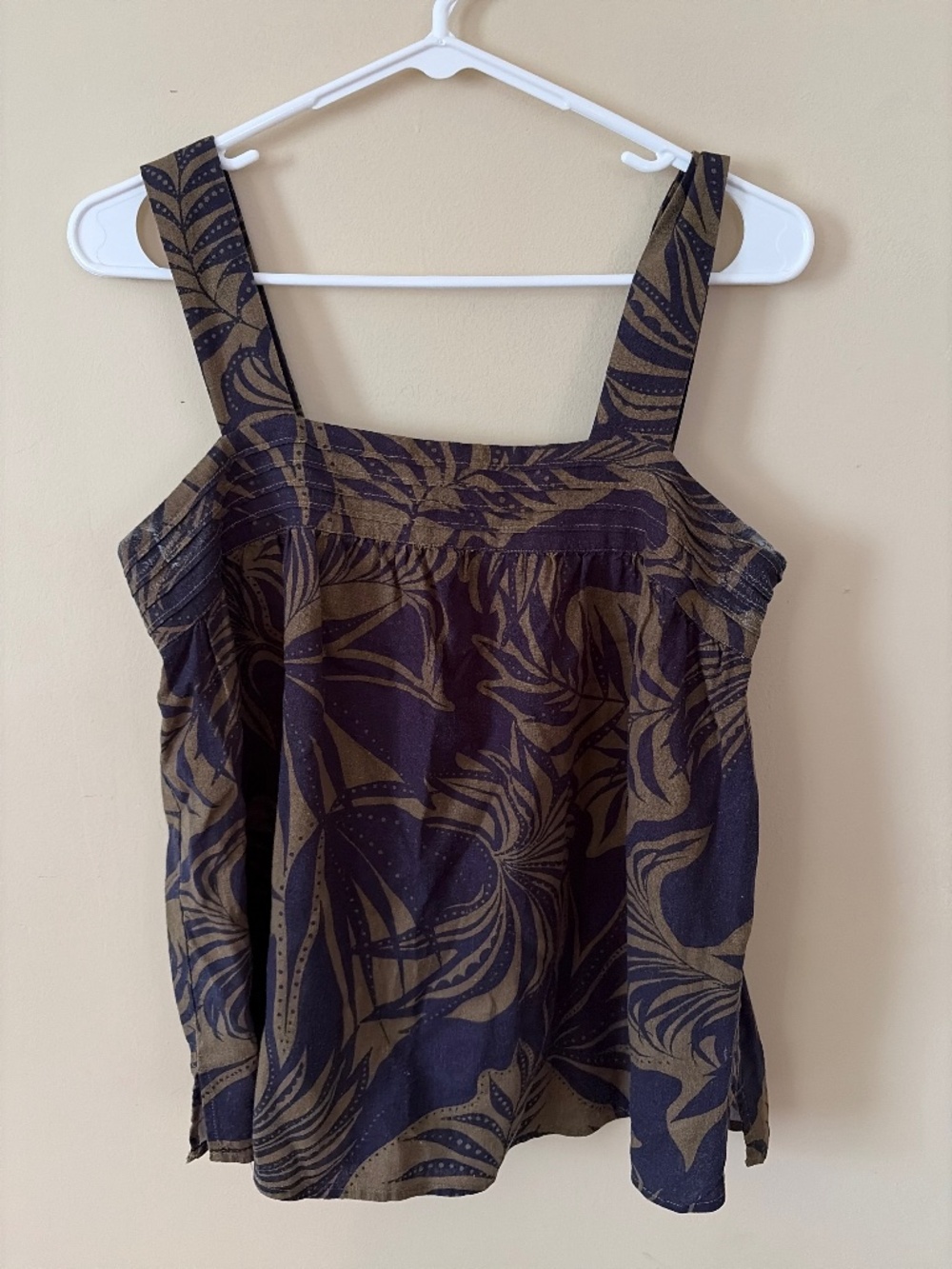 Linen blend tank top